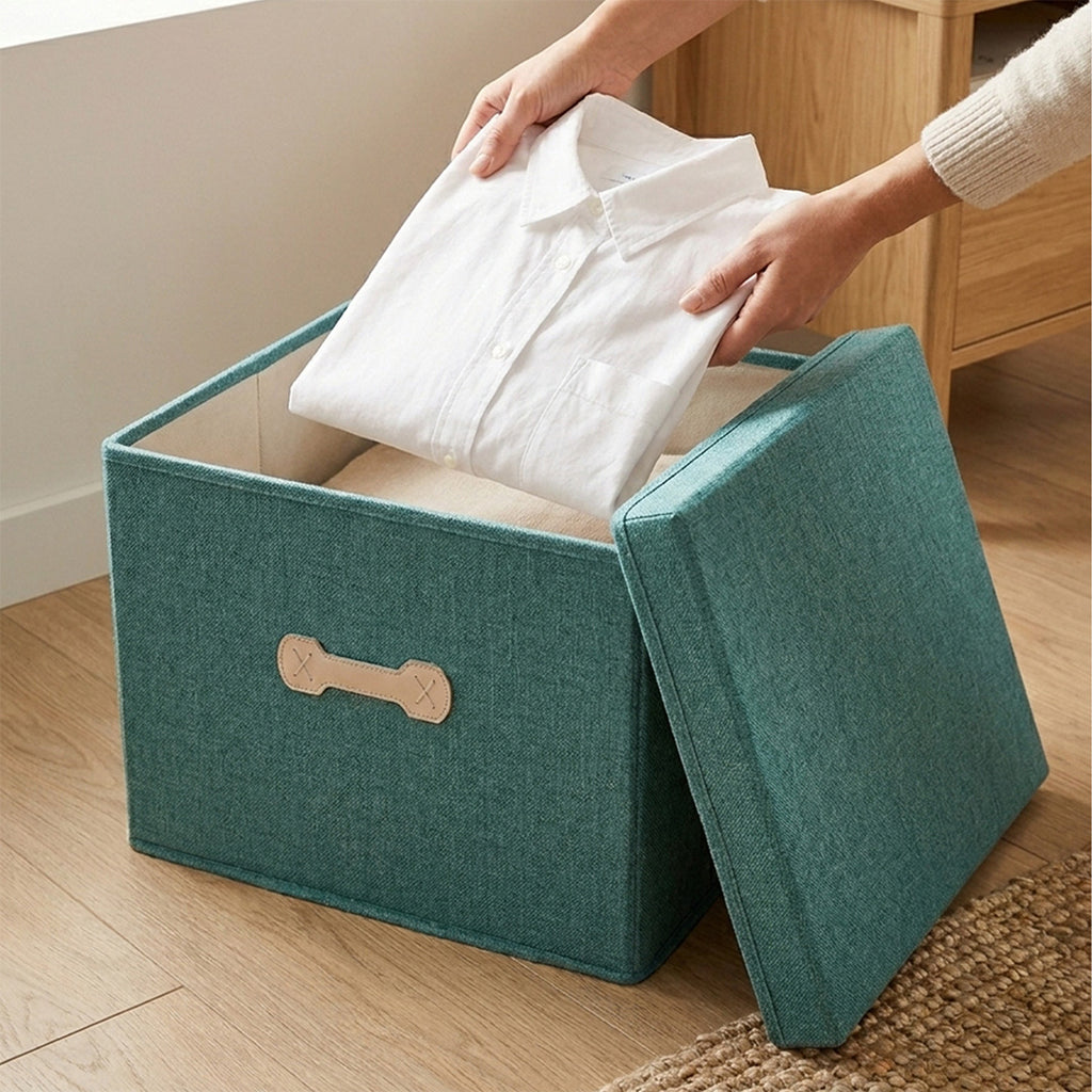 SOGA (60x42x35cm) Green 88L Fabric Storage Box Organizer