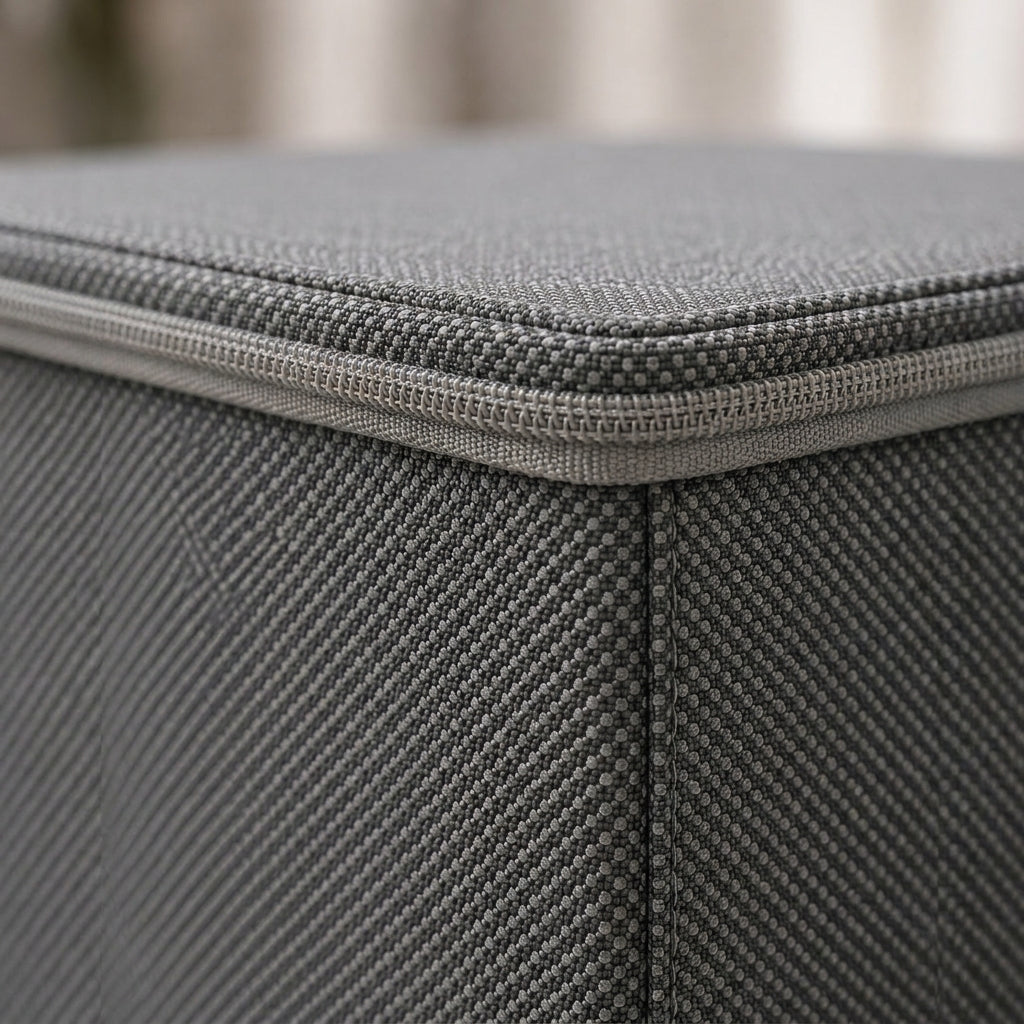 SOGA (40x30x20cm) Grey Fabric Storage Box Home Organizer ( Large)