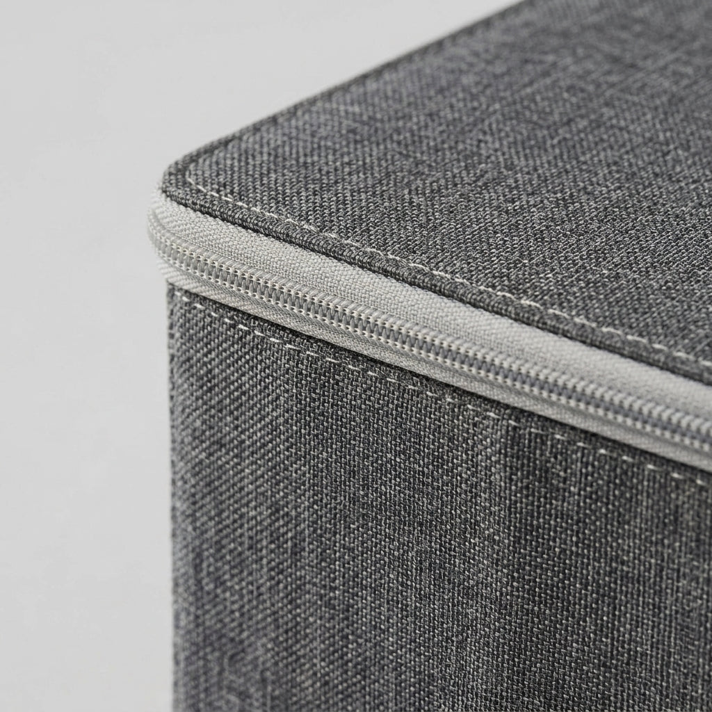 SOGA (30x20x13cm) Grey Fabric Storage Box Home Organizer (Small)