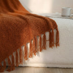 SOGA 2X Brown Polyester Throw Blanket Soft Cozy Sofa Bed