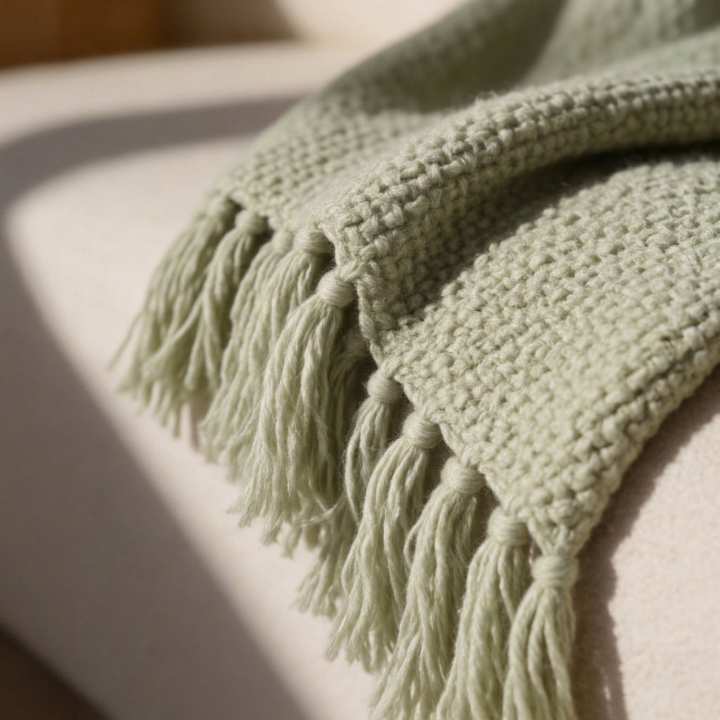 SOGA 2X Matcha Green Polyester Throw Blanket Soft Cozy Sofa Bed