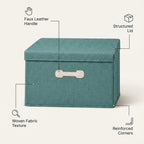 SOGA (35x28x18cm) Green 18L Fabric Storage Box Organizer