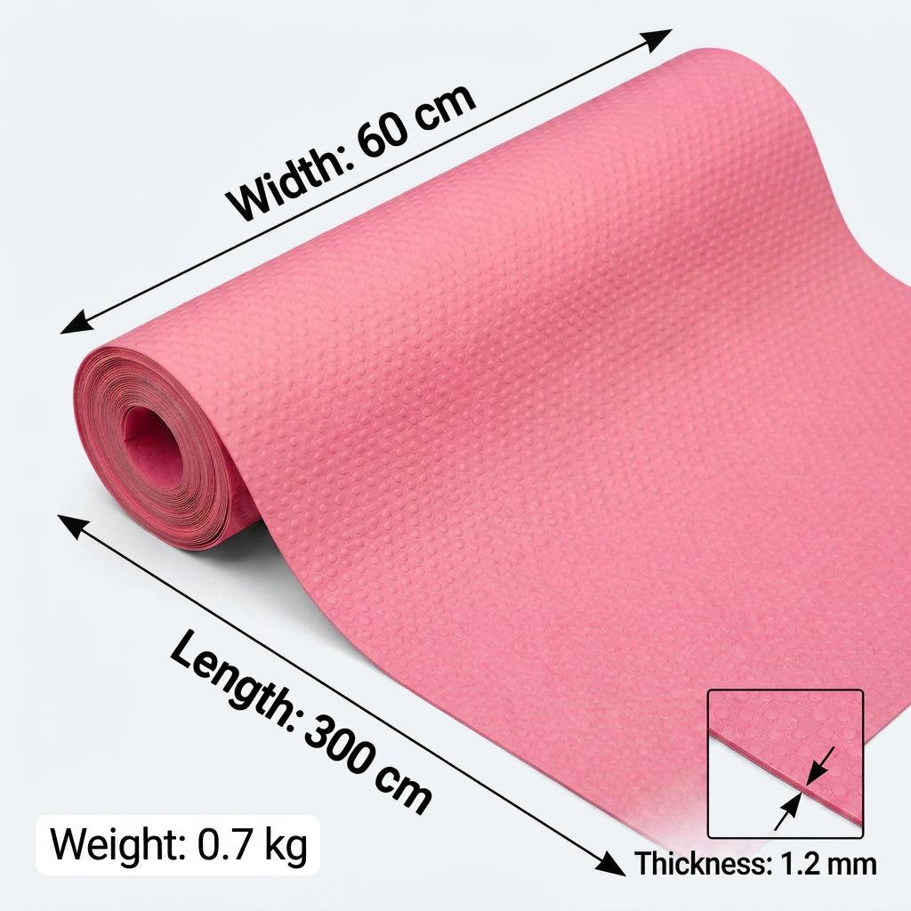SOGA 2X 60x300cm Pink EVA Cabinet Shelf Liner Mat