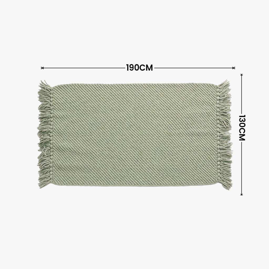 SOGA Sage Green Polyester Throw Blanket 45x35x12cm Soft Cozy Sofa Bed