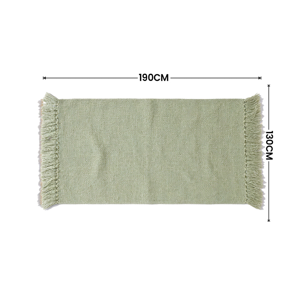 SOGA 2X Matcha Green Polyester Throw Blanket Soft Cozy Sofa Bed