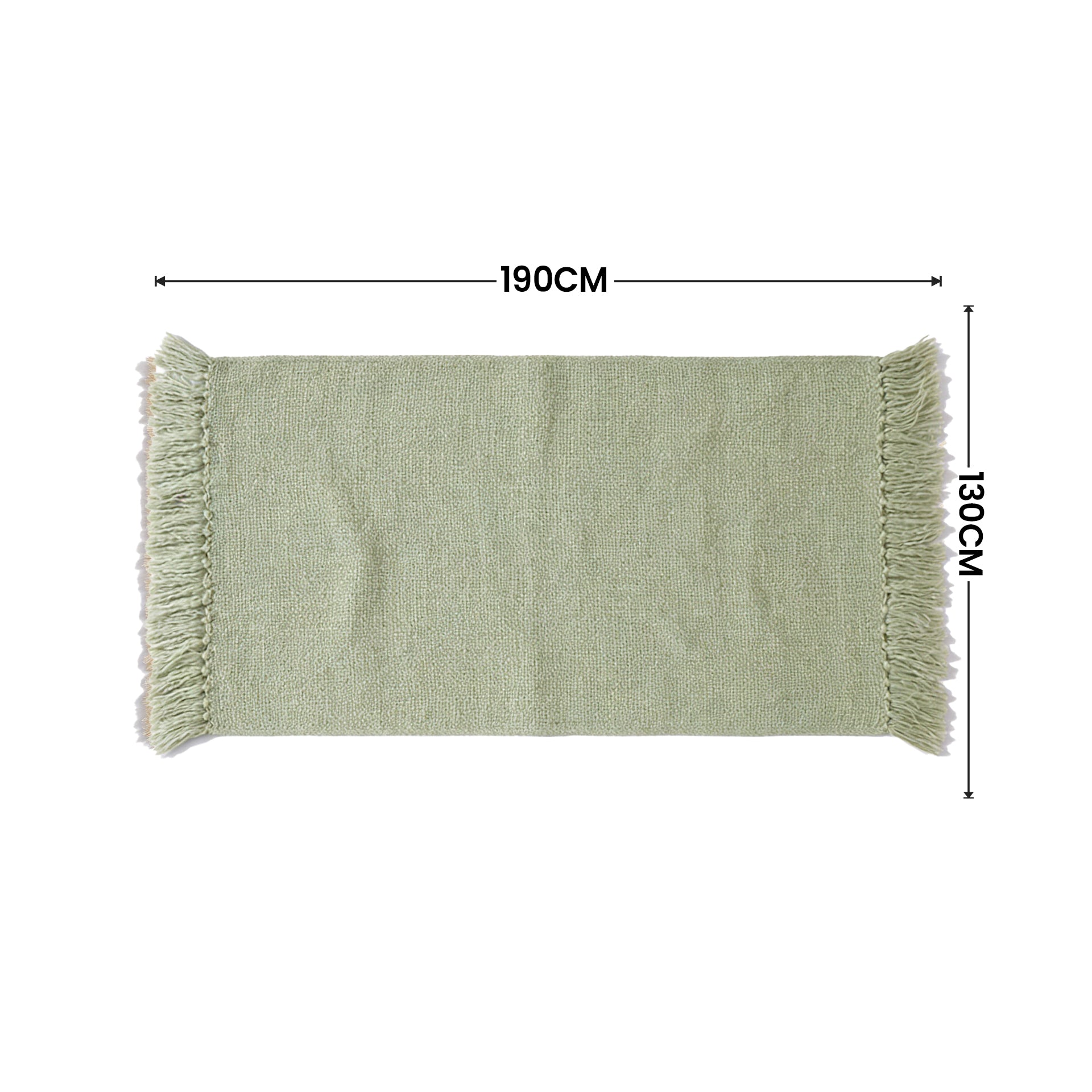 SOGA 2X Matcha Green Polyester Throw Blanket Soft Cozy Sofa Bed
