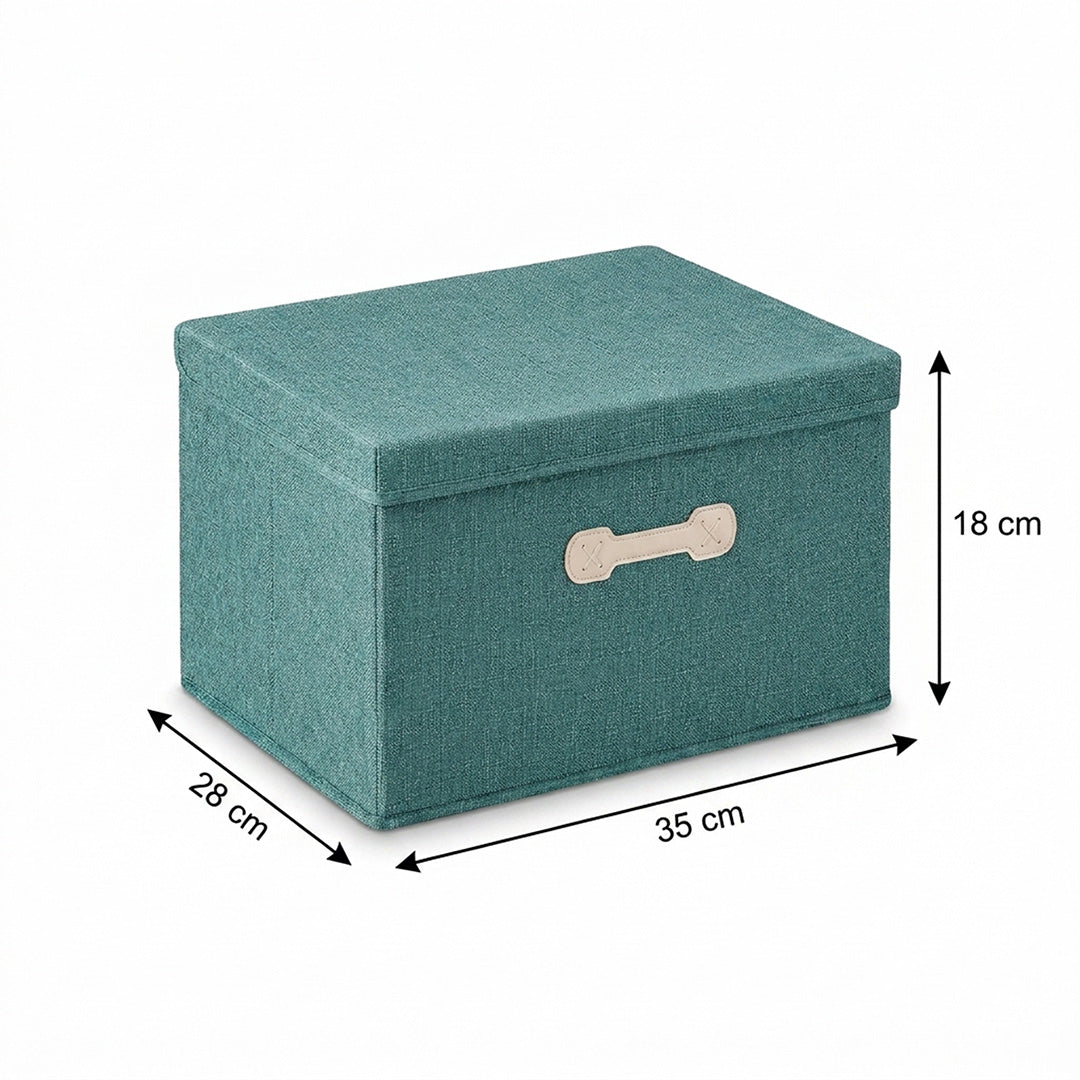SOGA (35x28x18cm) Green 18L Fabric Storage Box Organizer