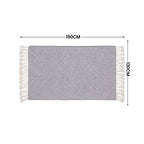 SOGA Grey Throw Blanket 127x170cm Soft Polyester Cozy Sofa Bed