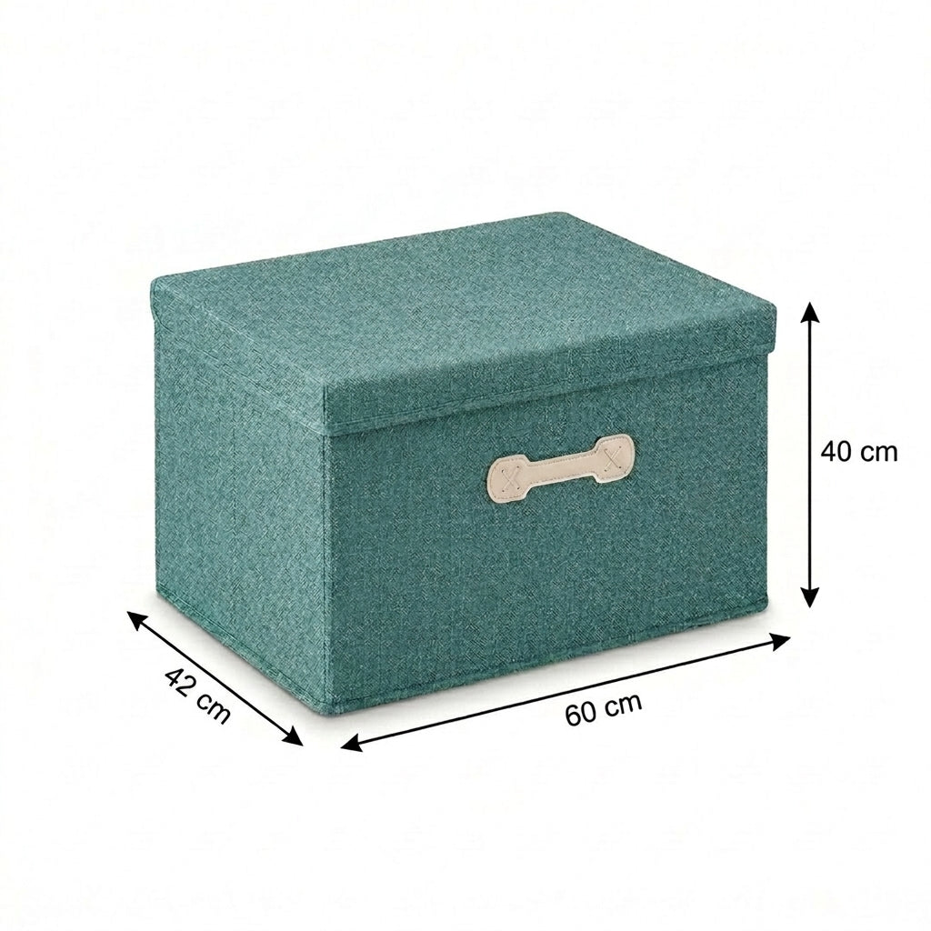 SOGA (60x42x40cm) Green 108L Fabric Storage Box Organizer