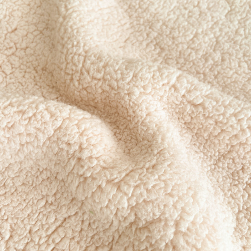 SOGA 230x200cm Peach Flannel Polyester Throw Blanket