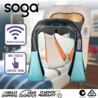 SOGA 2X Electric Kneading Back Neck Shoulder Massage Arm Body Massager Blue/White