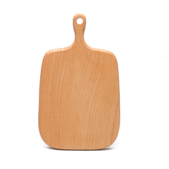 SOGA 2X 26cm Brown Rectangle Wooden Serving Tray Chopping Board Paddle with Handle Home Decor