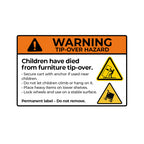 SOGA 5 Tier Steel White Foldable Kitchen Cart Multi-Functional Shelves Storage Organizer with Wheels