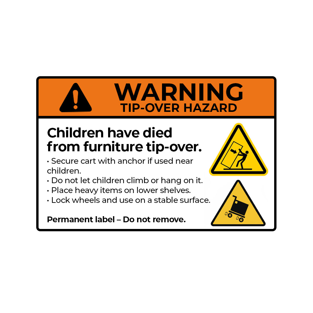 SOGA 5 Tier Steel White Foldable Kitchen Cart Multi-Functional Shelves Storage Organizer with Wheels