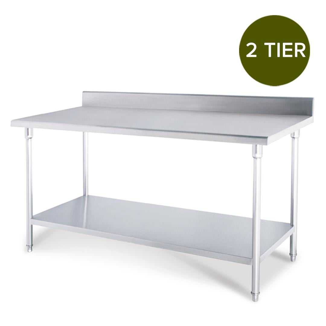 SOGA Commercial Catering Kitchen Stainless Steel Prep Work Bench Table ...