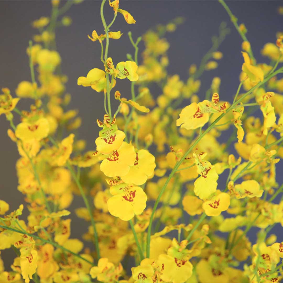 SOGA 10pcs Artificial Silk Flower Fake Orchid Bouquet Table Decor Yellow $ 66.90