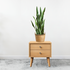 SOGA 97cm Sansevieria Snake Artificial Plants with Black Plastic Planter Greenery, Home Office Decor