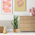 SOGA 97cm Sansevieria Snake Artificial Plants with Black Plastic Planter Greenery, Home Office Decor