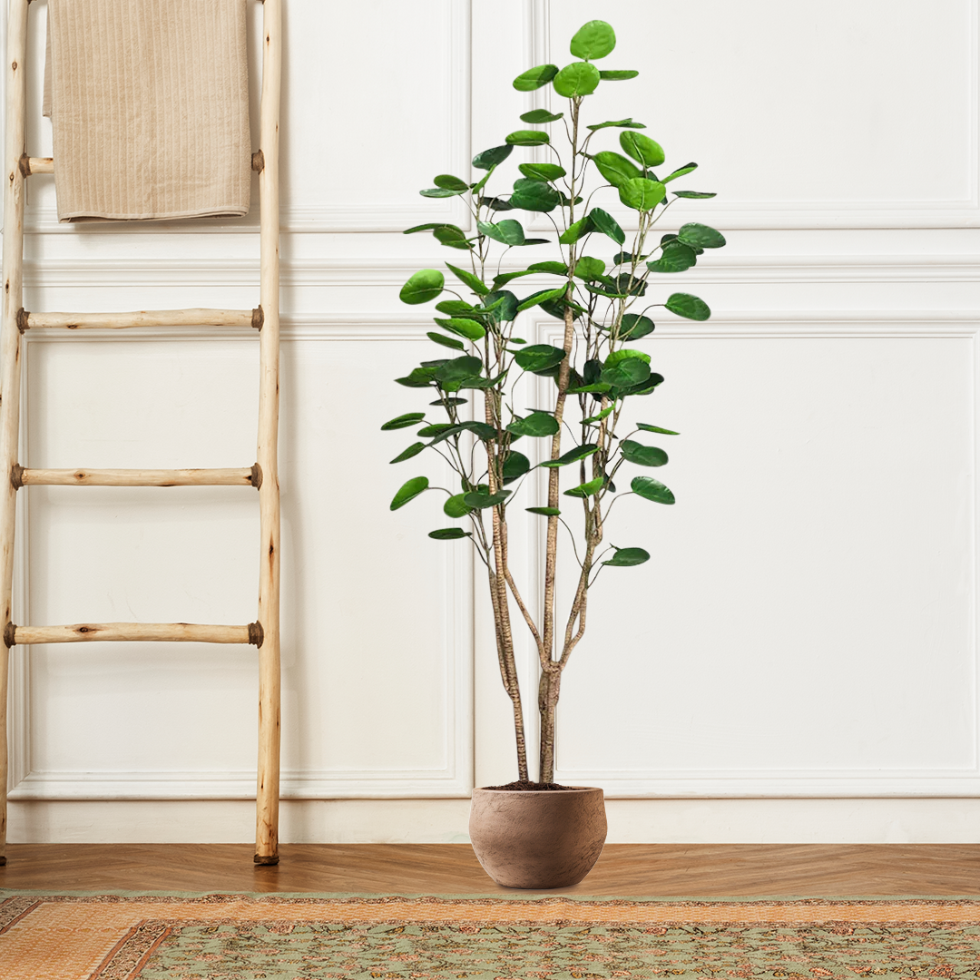 SOGA 4X 180cm Plastic Potted Polyscias Scutellaria Plant Home Garden Artificial Tree, Home Decor