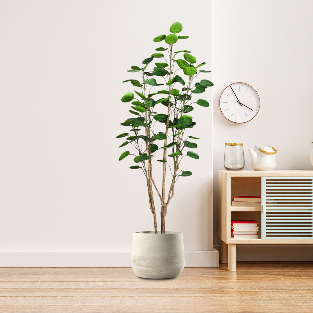SOGA 4X 180cm Plastic Potted Polyscias Scutellaria Plant Home Garden Artificial Tree, Home Decor