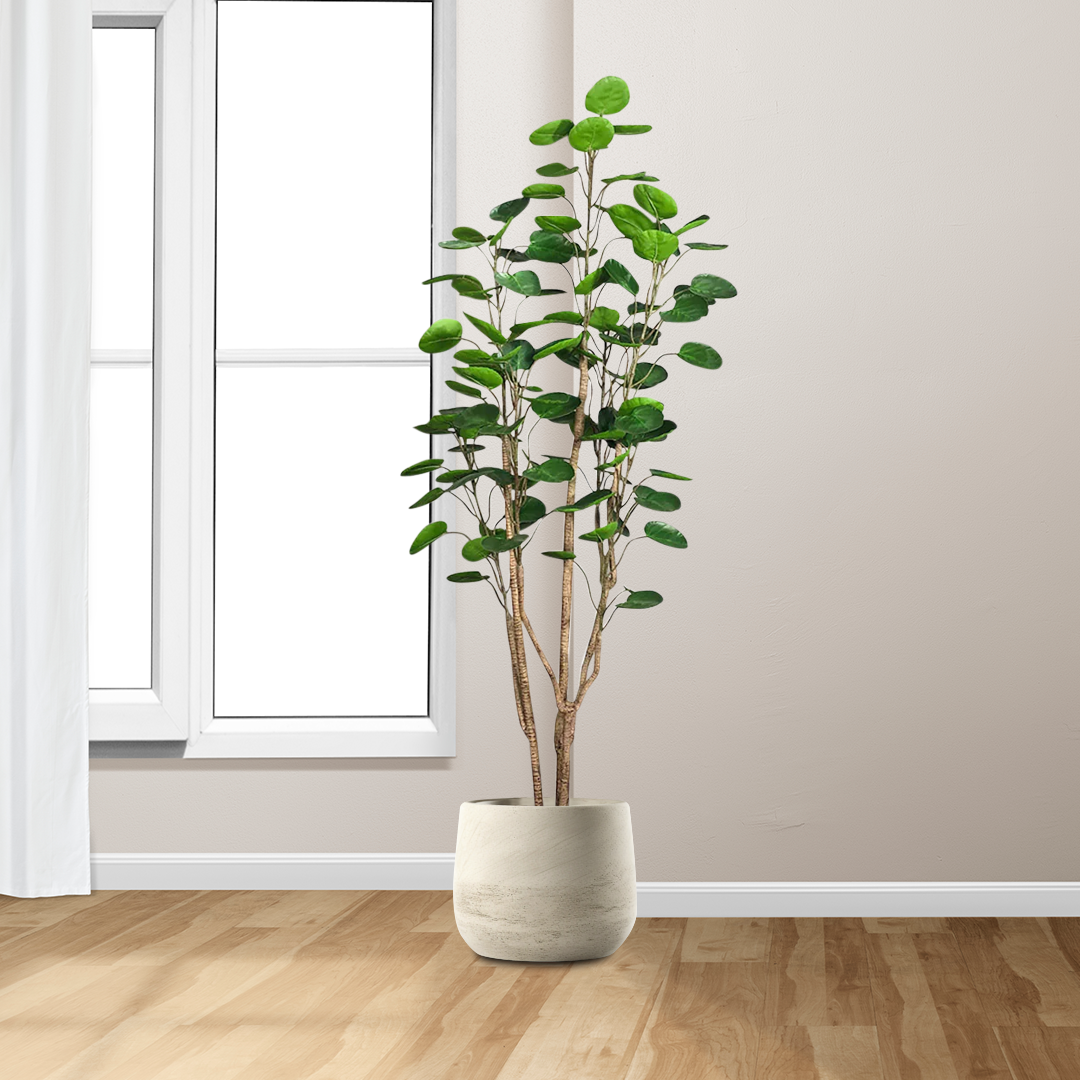 SOGA 4X 180cm Plastic Potted Polyscias Scutellaria Plant Home Garden Artificial Tree, Home Decor