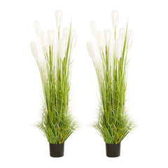 SOGA 120cm Nearly Natural Plume Grass Artificial Plant