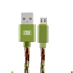 Android 1.5M MFI Metal Braided Lightning USB Cable Green