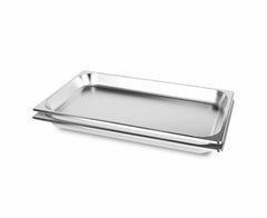 SOGA 2X Gastronorm GN Pan Full Size 1/1 GN Pan 6.5cm Deep Stainless Steel Tray