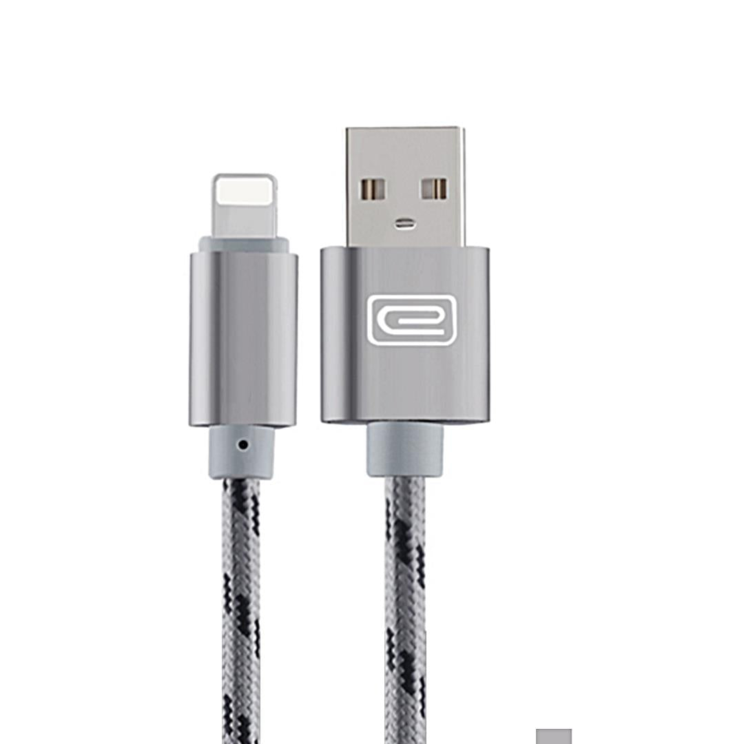 Apple 1.5M MFI Metal Braided Lightning USB Cable Grey