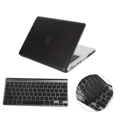Matte Hardshell Case + Keyboard cover for Apple Macbook Black