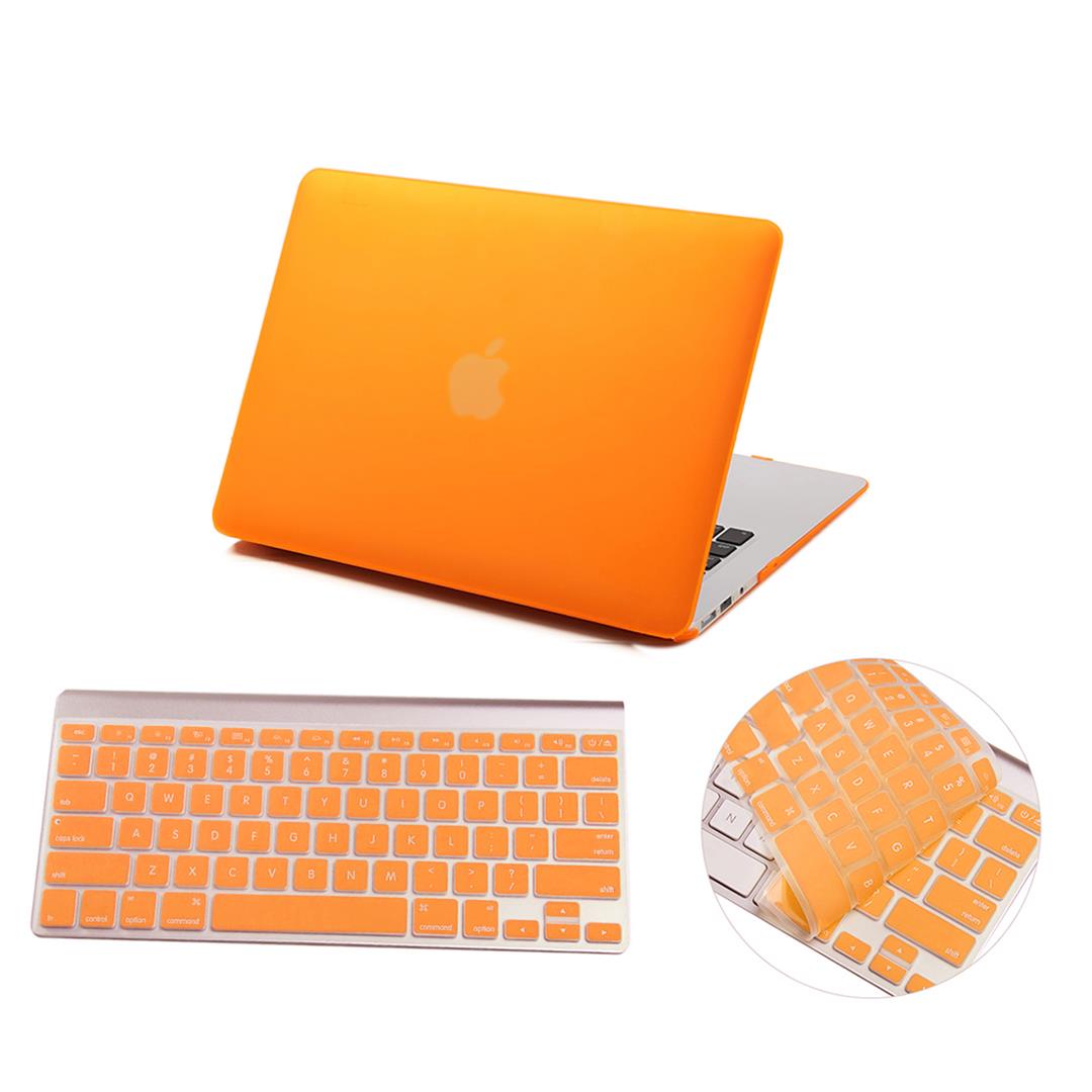Matte Hardshell Case + Keyboard cover for Apple Macbook Orange