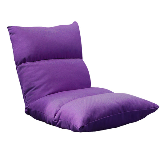 SOGA Lounge Floor Recliner Adjustable Lazy Sofa Bed Folding Game Chair Purple