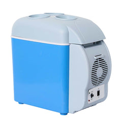 SOGA 7.5L Car Small Refrigerator Cooler Box 12V Mini Fridge Cooler Warmer Blue Color