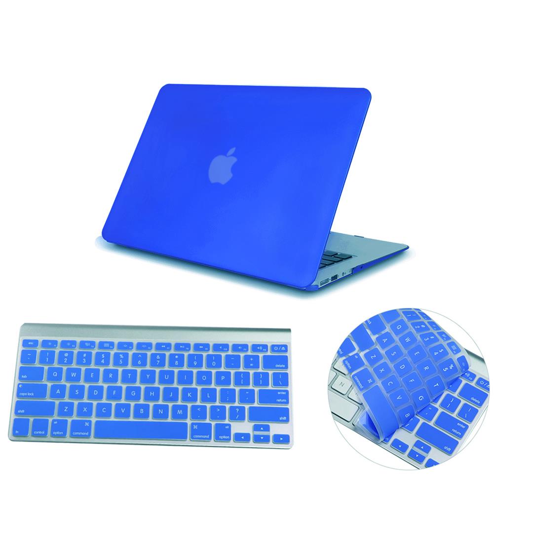 Crystal Hardshell Case + Keyboard cover for Apple Macbook Blue