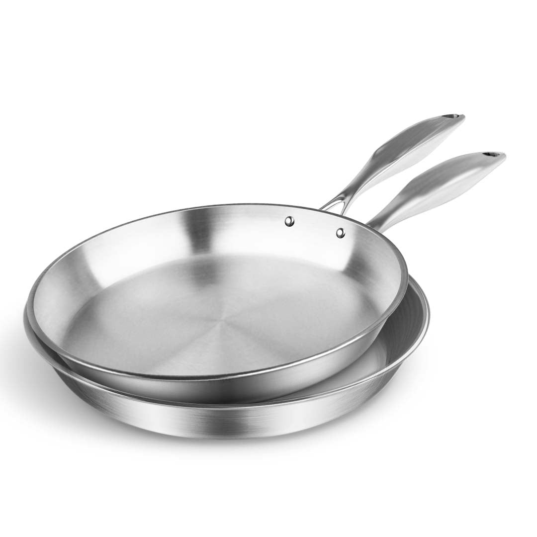 SOGA Stainless Steel Fry Pan 20cm 24cm Frying Pan Top Grade Skillet Induction Cooking FryPan