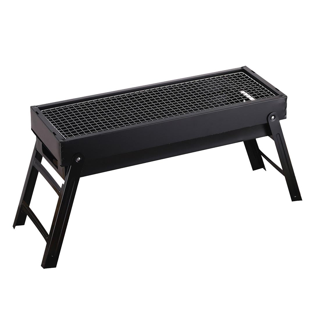 SOGA 60cm Portable Folding Thick Box-Type Charcoal Grill for Outdoor BBQ Camping