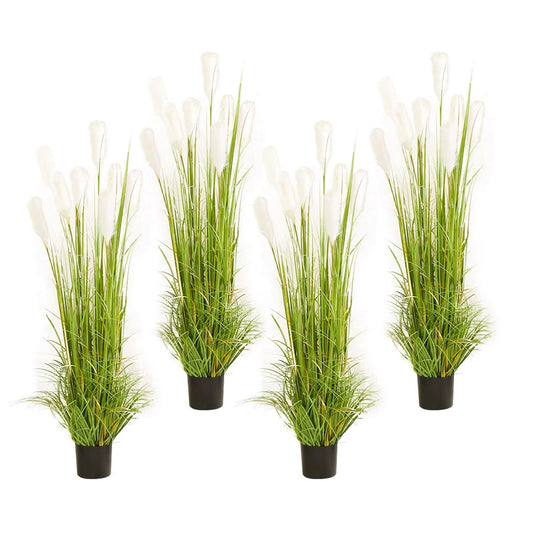 SOGA 4X 50cm 150cm Wheat Plume Grass Artificial Plant