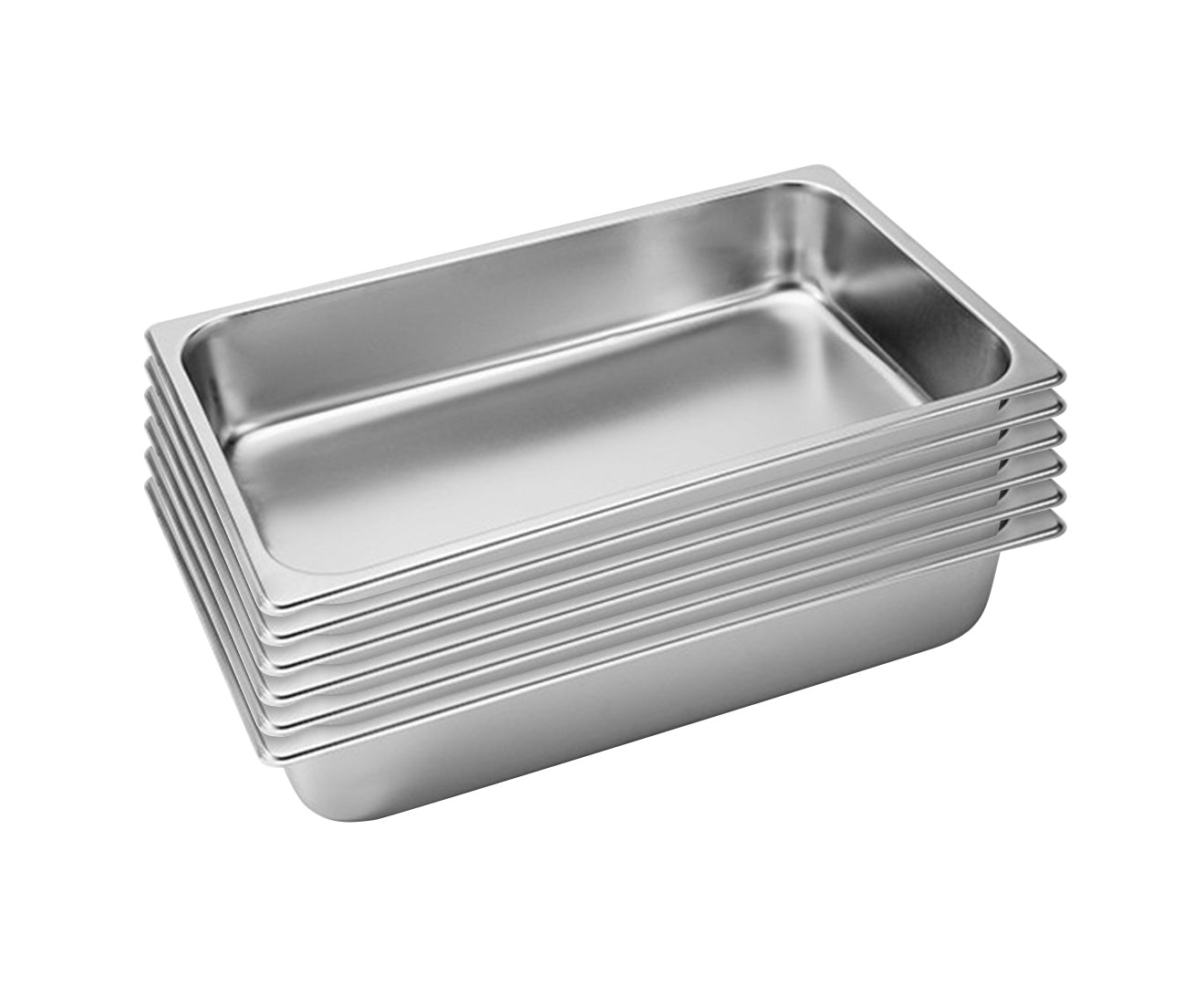 SOGA 6X Gastronorm GN Pan Full Size 1/1 GN Pan 10cm Deep Stainless Steel Tray