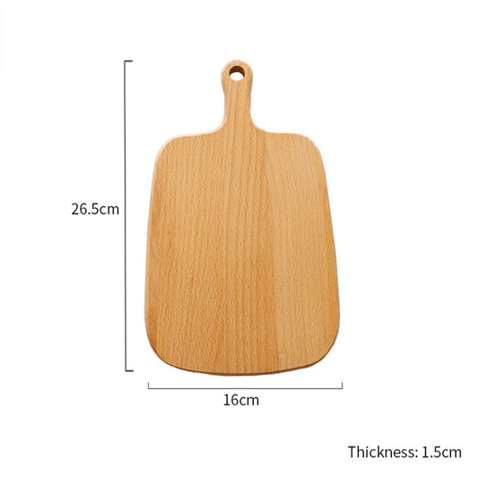 SOGA 2X 26cm Brown Rectangle Wooden Serving Tray Chopping Board Paddle with Handle Home Decor