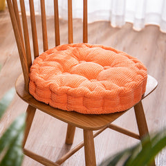 SOGA Orange Round Cushion Soft Leaning Plush Backrest Throw Seat Pillow Home Office Decor