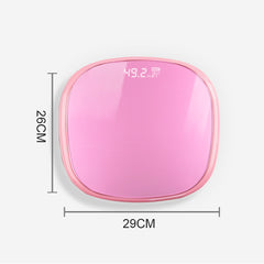 SOGA 2X 180kg Digital LCD Fitness Electronic Bathroom Body Weighing Scale White/Pink