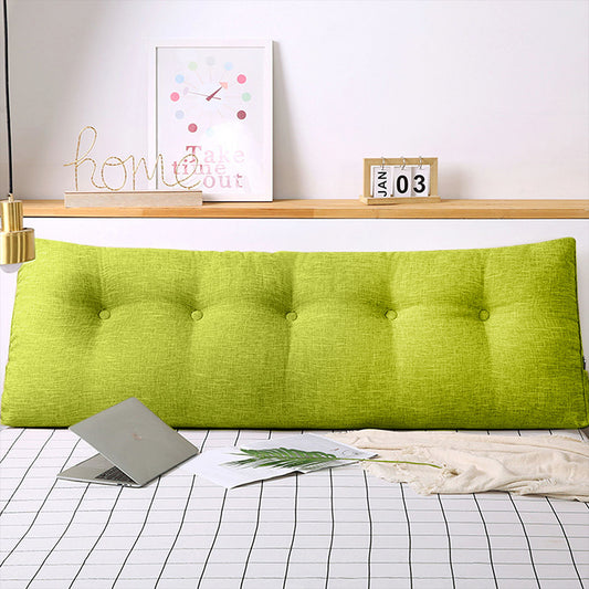 SOGA 120cm Green Triangular Wedge Bed Pillow Headboard Backrest Bedside Tatami Cushion Home Decor