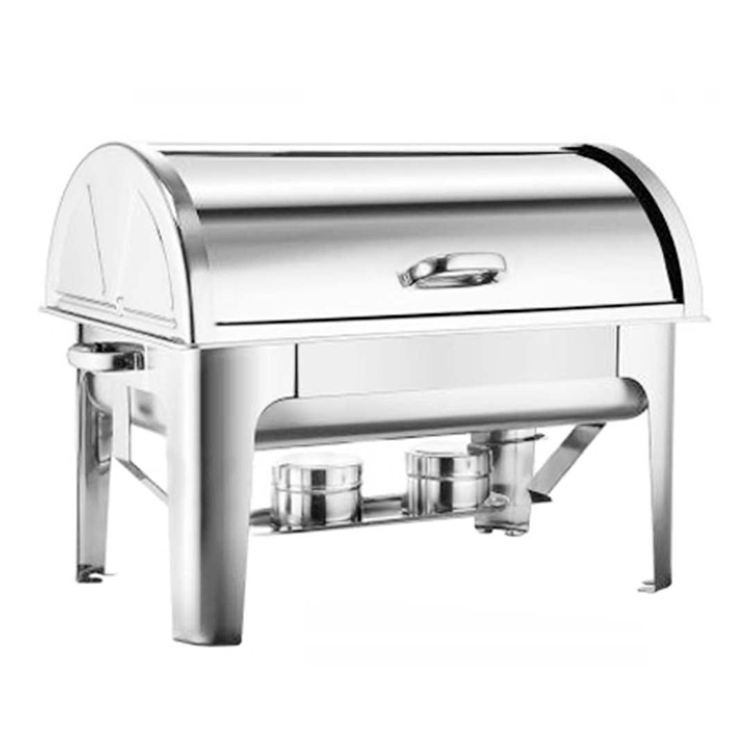 SOGA 4X 9L Stainless Steel Full Size Roll Top Chafing Dish Food Warmer