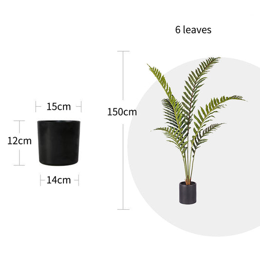 SOGA 4X 150cm Artificial Green Rogue Hares Foot Fern Tree Fake Tropical Indoor Plant Home Office Decor