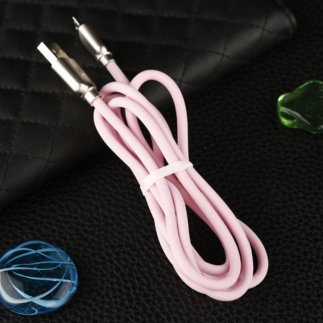 Android 1.5M Lightning Micro USB Data Sync Charger Cable Cord Samsung Pink