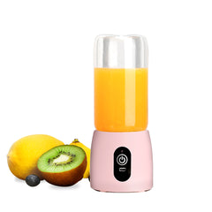 SOGA 2X Portable Mini USB Rechargeable Handheld Juice Extractor Fruit Mixer Juicer Pink