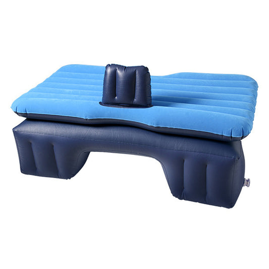 SOGA Inflatable Car Mattress Portable Travel Camping Air Bed Rest Sleeping Bed Blue