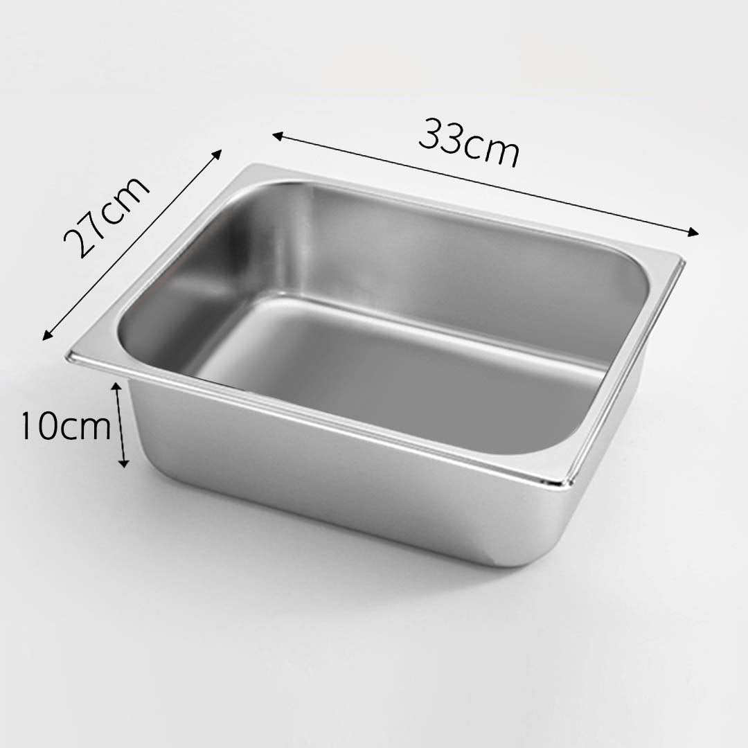 SOGA 12X Gastronorm GN Pan Full Size 1/2 GN Pan 10cm Deep Stainless Steel Tray