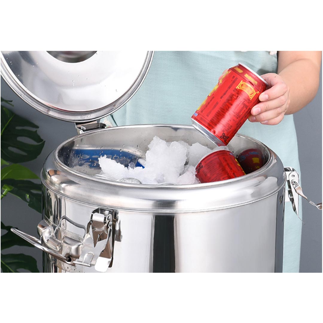 SOGA 22L Stainless Steel Insulated Stock Pot Hot & Cold Beverage Container
