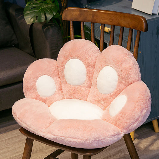 SOGA 2X 70cm  Pink Paw Shape Cushion Warm Lazy Sofa Decorative Pillow Backseat Plush Mat Home Decor